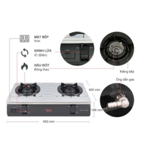 Paloma PA 7PSJ 1 768x768 2 - Bếp gas dương Paloma PA-7PSJ