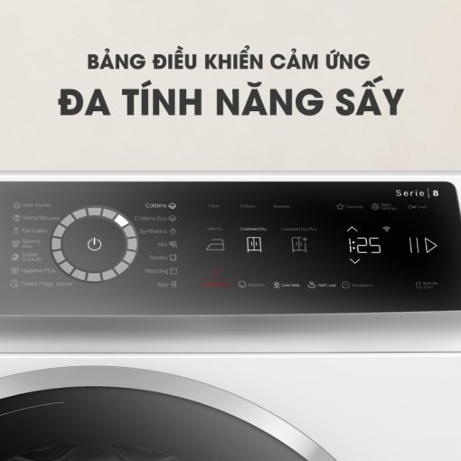 ct may say bosch wqb245b0sg 5 1 - Máy Sấy Quần Áo BOSCH WQB245B0SG 9Kg