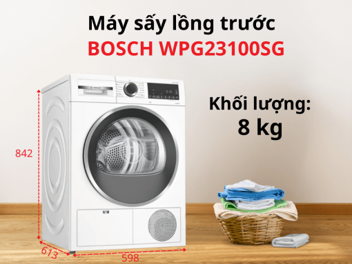 may say bosch wpg23100sg 2 1 - Máy sấy Bosch WPG23100SG