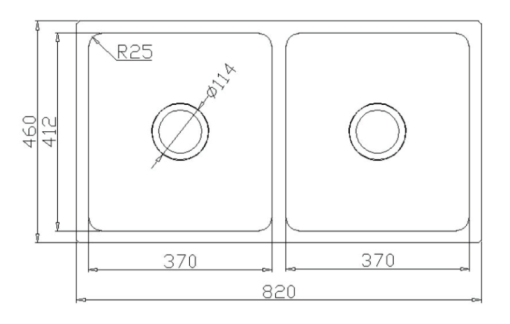 1 1 - CHẬU RỬA BÁT KONOX KN8246DU DEKOR