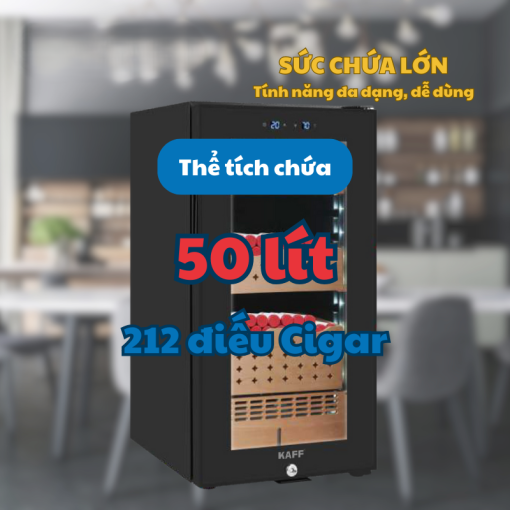 KAFF KF CG50L212P 3 - TỦ CIGAR KAFF KF-CG50L212P