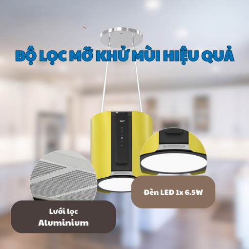 Kaff KF IS0935YL 5 - MÁY HÚT MÙI KAFF KF-IS0935YL
