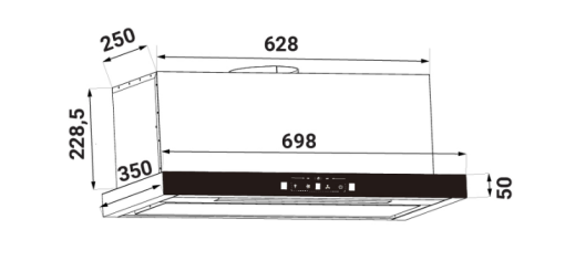 Kaff KF TH1700S 2 - MÁY HÚT MÙI ÂM TỦ KAFF KF-TH1700S