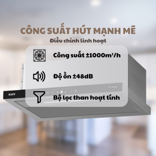 Kaff KF TH1700S 4 - MÁY HÚT MÙI ÂM TỦ KAFF KF-TH1700S