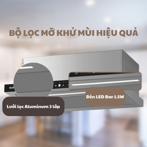 Kaff KF TH1700S 5 - MÁY HÚT MÙI ÂM TỦ KAFF KF-TH1700S