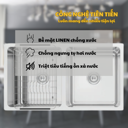 Konox KN8246DU Dekor 7 - CHẬU RỬA BÁT KONOX KN8246DU DEKOR