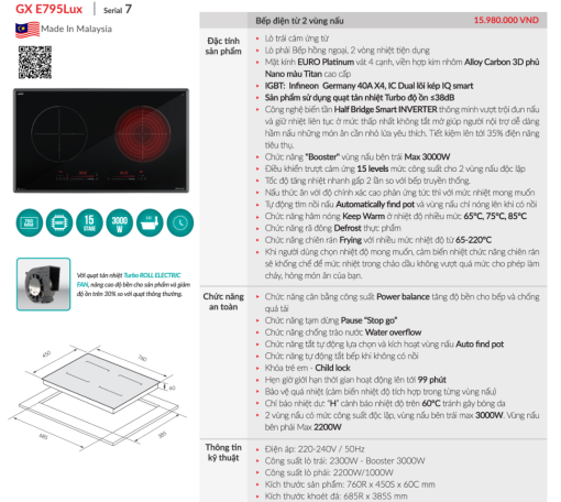 bep dien tu grandx gx e795lux 1 - Bếp điện từ GrandX GX E795LUX