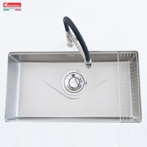 chau rua bat 1 ho chong xuoc kieu nhat Konox Tari 8748SR 2 600x600 1 - CHẬU RỬA BÁT KONOX TARI 8748SR FULL