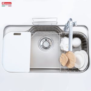 chau rua bat 1 ho chong xuoc kieu nhat Konox Tari 9051SR 2 - CHẬU RỬA BÁT KONOX TARI 9051SR FULL