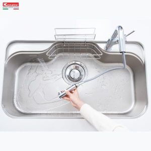 chau rua bat 1 ho chong xuoc kieu nhat Konox Tari 9051SR 6 600x600 1 - CHẬU RỬA BÁT KONOX TARI 9051SR - BASIC