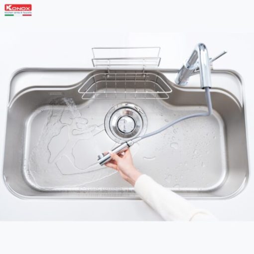 chau rua bat 1 ho chong xuoc kieu nhat Konox Tari 9051SR 6 600x600 1 - CHẬU RỬA BÁT KONOX TARI 9051SR - BASIC