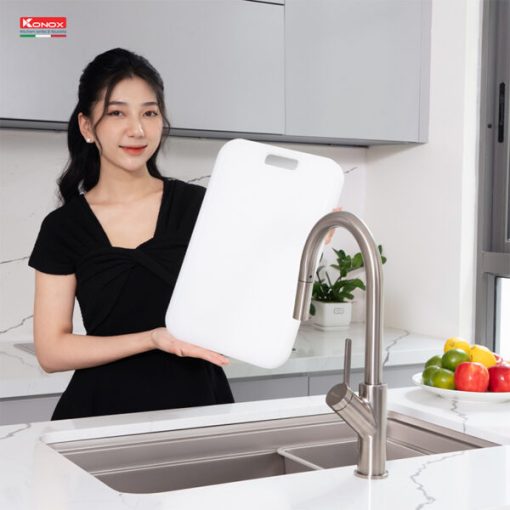 chau rua bat 1 ho chong xuoc konox KN8347SU Dekor 5 600x600 1 - CHẬU RỬA BÁT KONOX KN8347SU DEKOR