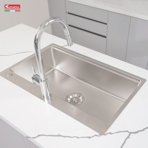 chau rua bat 1 ho chong xuoc konox kn8151ts dekor 3 600x600 1 - CHẬU RỬA BÁT KONOX KN8151TS DEKOR BASIC