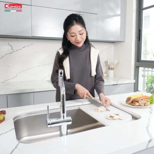 chau rua bat 1 ho chong xuoc phong cach nhat Konox Tari 7861SR 5 1 600x600 1 - CHẬU RỬA BÁT KONOX TARI 7851SR-FULL