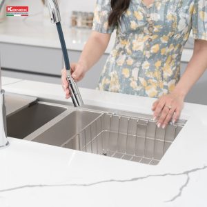 chau rua bat 2 ho chong xuoc konox kn8646du dekor 7 - CHẬU RỬA BÁT KONOX KN8646DU DEKOR BASIC