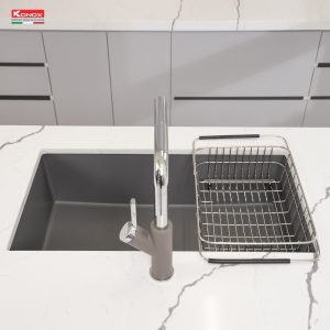 chau rua bat da 1 ho konox naros mau xam 5 600x600 1 - CHẬU RỬA BÁT KONOX NAROS 760S GREY