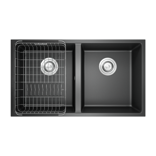 chau rua bat da Granite Series Veloci 760D Black - CHẬU RỬA BÁT KONOX VELOCI 760D BLACK