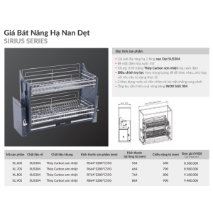 gia bat nang ha grandx xl 80s5 - Giá bát nâng hạ GrandX XL.80S