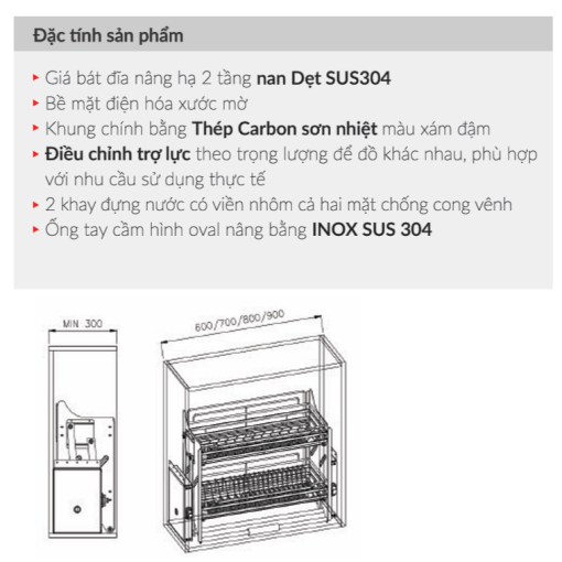 gia bat nang ha nan det grandx xl 60s4 - Giá bát nâng hạ nan dẹt GrandX XL.60S