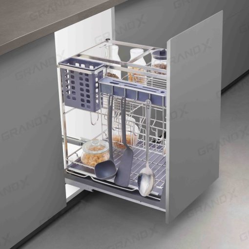 gia dung chai lo gia vi dao thot grandx xk 35s2 2 - Giá đựng chai lọ gia vị dao thớt GrandX XK.35S2