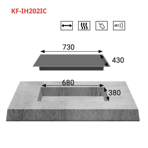 kf ih202ic bvkt - BẾP ĐIỆN TỪ KAFF KF-IH202IC