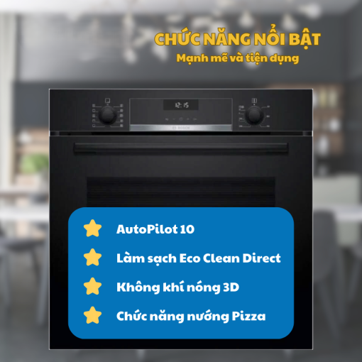 lo nuong bosch hbg536eb3 serie 6 2 - Lò nướng Bosch HBG536EB3 Serie 6