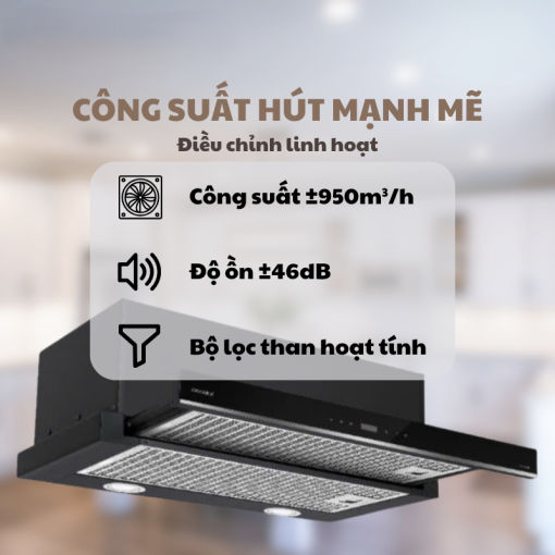 may hut mui am tu grandx gx h60f58b 3 - Máy hút mùi âm tủ GrandX GX H60F58B