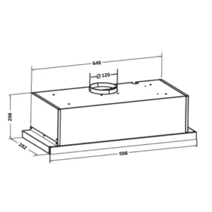 may hut mui am tu grandx gx h60f58b5 - Máy hút mùi âm tủ GrandX GX H60F58B