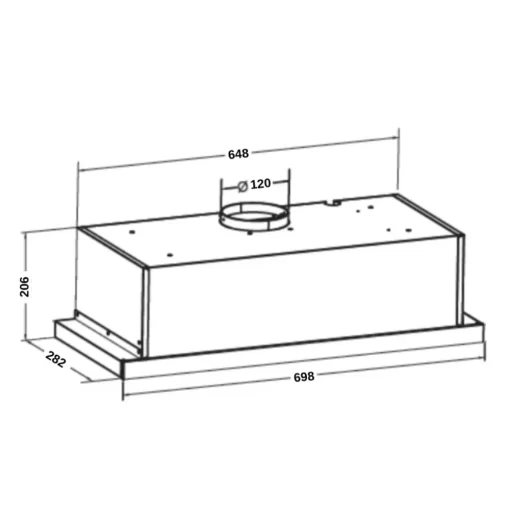 may hut mui am tu grandx gx h70f58g 2 - Máy hút mùi âm tủ GrandX GX H70F58G