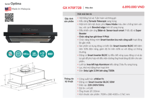 may hut mui am tu grandx gx h70f72b 6 - Máy hút mùi âm tủ GrandX GX H70F72B