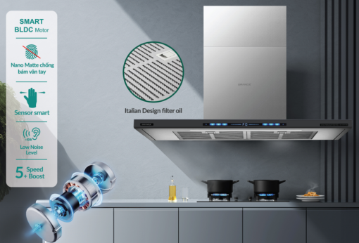 may hut mui ap tuong grandx gx h90t78g5 - Máy hút mùi áp tường GrandX GX H90T78G