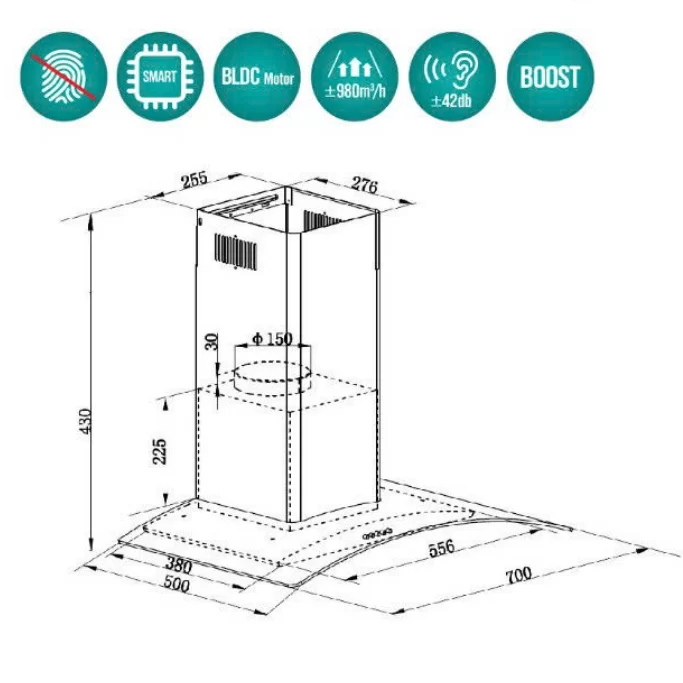 may hut mui grandx gx h70c62b 4 - Máy hút mùi GrandX GX H70C62B may hut mui grandx gx h70c62b 4 - Máy hút mùi GrandX GX H70C62B