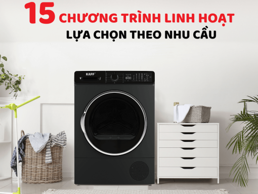 may say kaff kf dr113l09bl 9kg 3 - MÁY SẤY KAFF KF-DR113L09BL