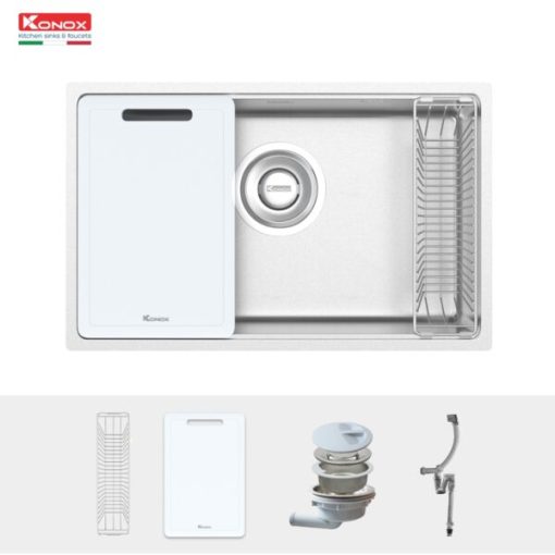 phu kien chau rua bat 1 ho chong xuoc phong cach nhat tari 7648sr 600x600 1 - CHẬU RỬA BÁT KONOX TARI 7648SR