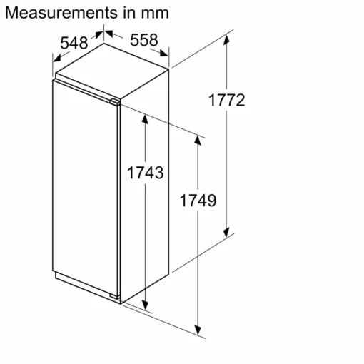 tu mat am tu bosch kir81add0 6 - Tủ mát âm tủ Bosch KIR81ADD0