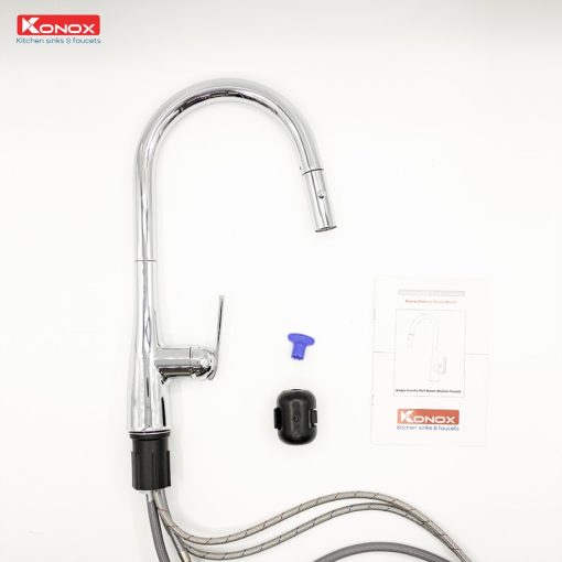 1.VOI RUA BAT KONOX CURVA CHROME - VÒI RỬA BÁT KONOX CURVA CHROME