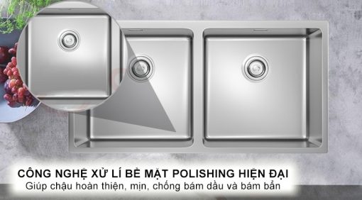 1167 chau rua bat konox undermount cube 8744du chong bam ban - CHẬU RỬA BÁT KONOX CUBE 8744DU