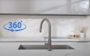 360 13 - VÒI RỬA KONOX VENICE GUN METAL