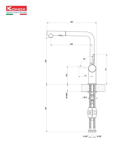 3x745x4 3 - VÒI RỬA KONOX STELLA BLACK