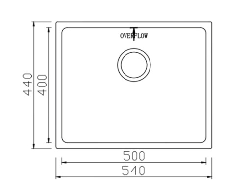 7 - CHẬU RỬA BÁT KONOX KN5444SU DEKOR