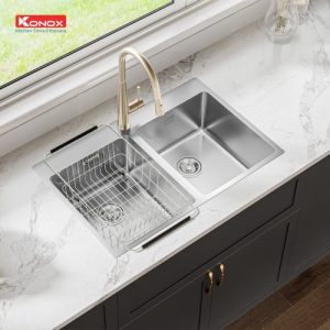 Chau rua bat Topmount Sink Unico 7650 500x500 1 - CHẬU RỬA BÁT KONOX UNICO 7650