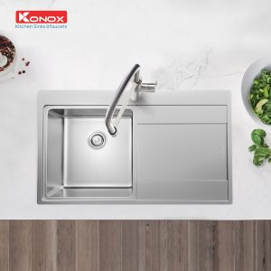 Chau rua bat Topmount Sink Unico 8652 - CHẬU RỬA BÁT KONOX UNICO 8652 Chau rua bat Topmount Sink Unico 8652 - CHẬU RỬA BÁT KONOX UNICO 8652