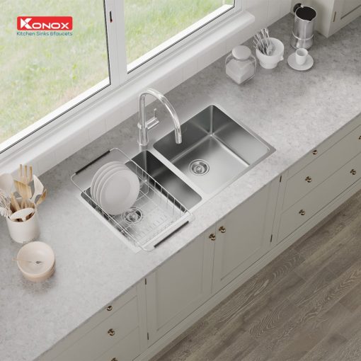 Chau rua bat Topmount Sink Unico 8850 1024x1024 1 - CHẬU RỬA BÁT KONOX UNICO 8850