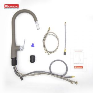 Curva Grey 2 - VÒI RỬA DÂY RÚT KONOX CURVA GREY