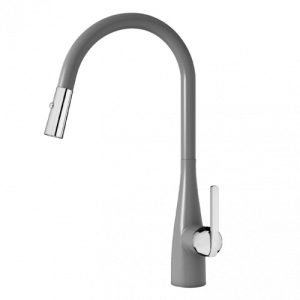 VÒI RỬA DÂY RÚT KONOX CURVA GREY