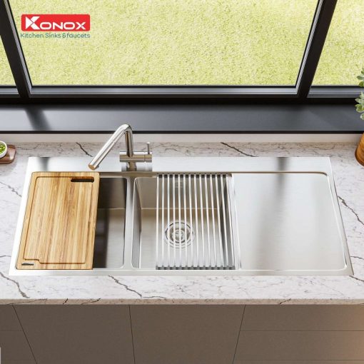 KN11650TD 3 1 - CHẬU RỬA BÁT KONOX KN8751DA RETTA
