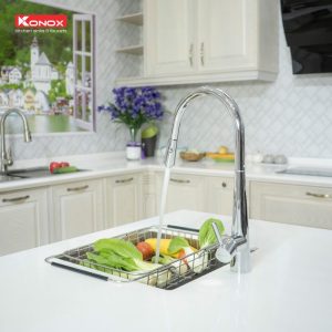 KN1901C 3 - VÒI RỬA BÁT RÚT DÂY KONOX KN1901C
