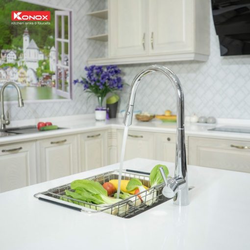 KN1901C 3 - VÒI RỬA BÁT RÚT DÂY KONOX KN1901C