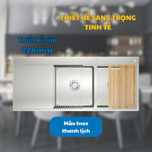 Konox KN11650TD – L 4 - CHẬU RỬA BÁT KONOX KN11650TD L