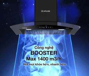 booster kologo - MÁY HÚT MÙI KÍNH CONG SPELIER SP 654MC